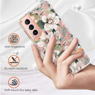 Coque Samsung Galaxy S21 5G Gardénia fleur blanche