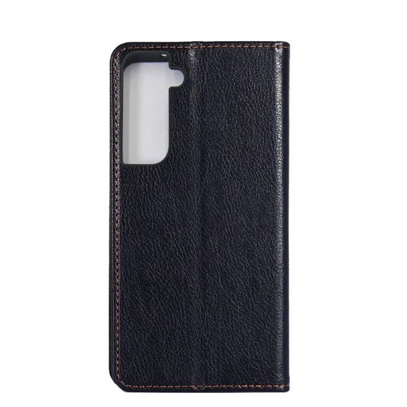 Flip cover Samsung Galaxy S21 PURE simili cuir
