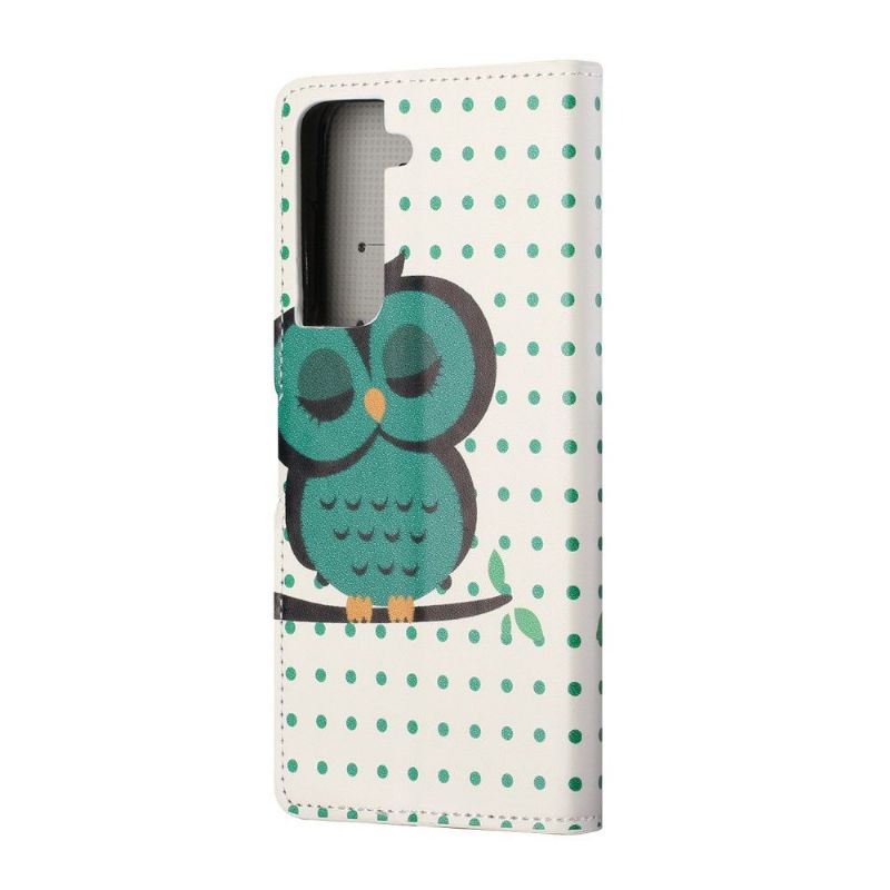Housse Samsung Galaxy S21 5G Hibou polka dot