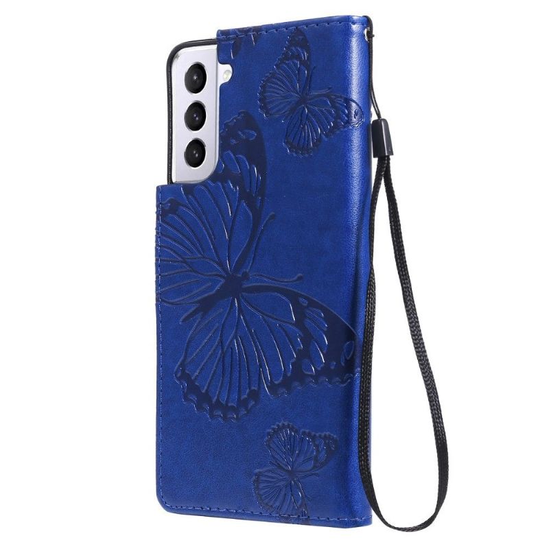 Housse Samsung Galaxy S21 5G Papillons fonction support
