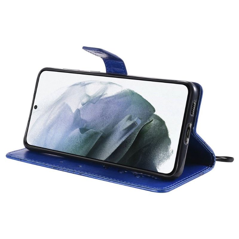 Housse Samsung Galaxy S21 5G Papillons fonction support