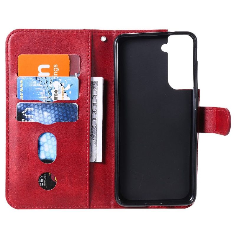 Housse Samsung Galaxy S21 5G Zipper Pocket Fonction Support