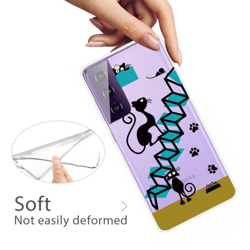 Samsung Galaxy S21 5G - Coque illustration chat