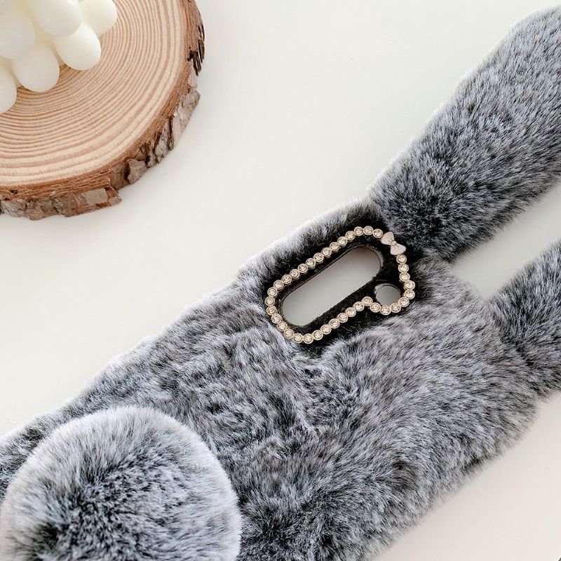 Samsung Galaxy S21 5G - Coque Lapin Fausse Fourrure