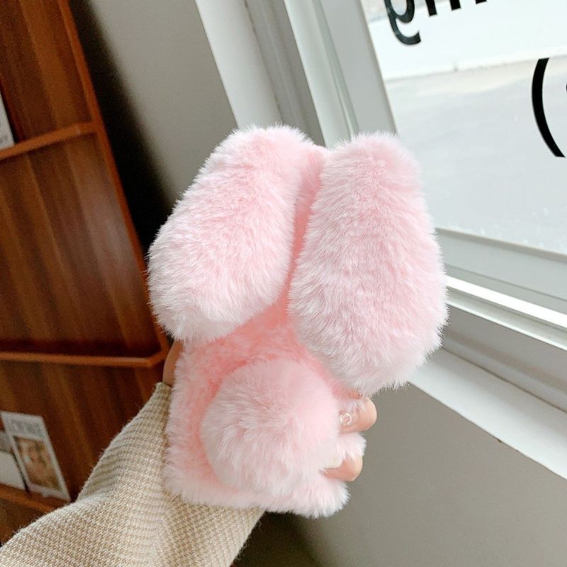 Samsung Galaxy S21 5G - Coque Lapin Fausse Fourrure