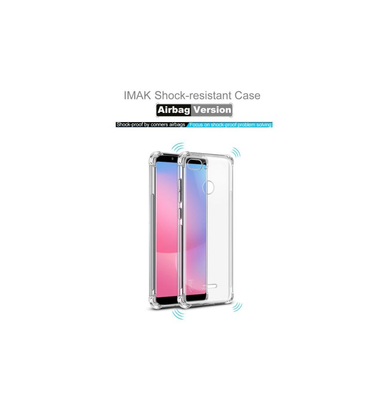 Xiaomi Redmi 6 - Coque transparente Class Protect + film protecteur