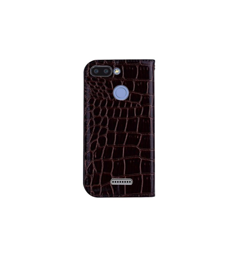 Xiaomi Redmi 6 - Étui luxury croco porte-carte