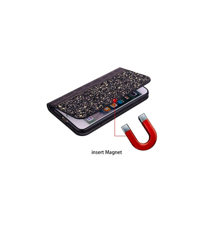 Xiaomi Redmi 6 - Étui luxury croco porte-carte