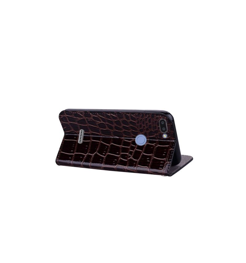 Xiaomi Redmi 6 - Étui luxury croco porte-carte
