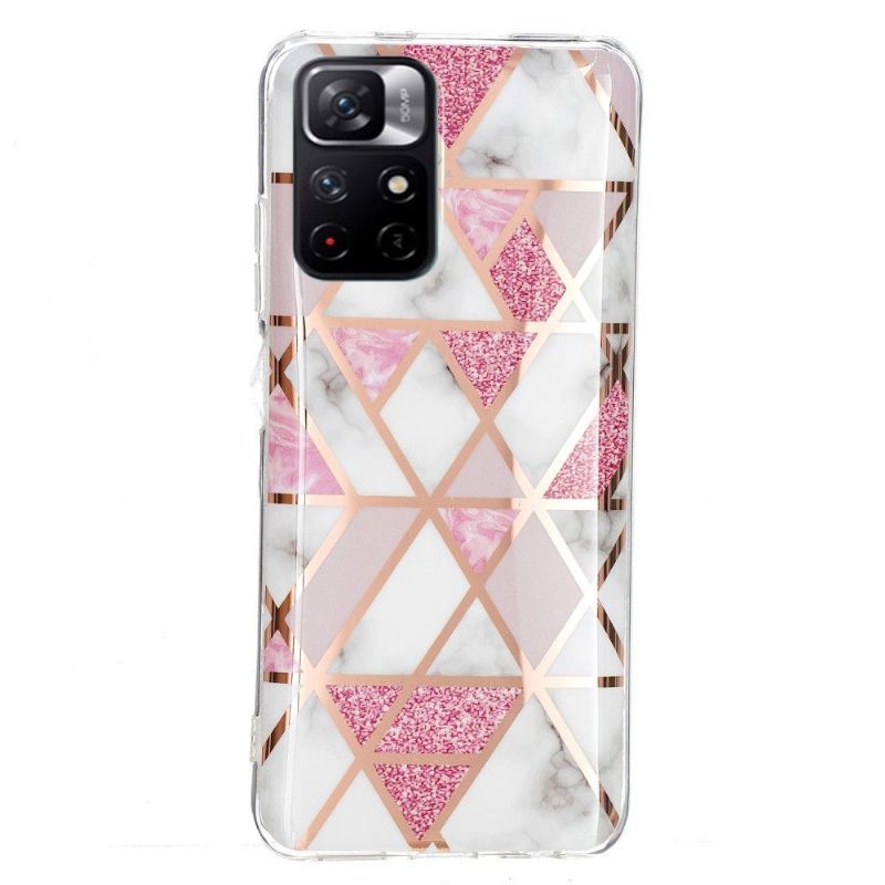 Coque Poco M4 Pro 5G Géométrie en silicone