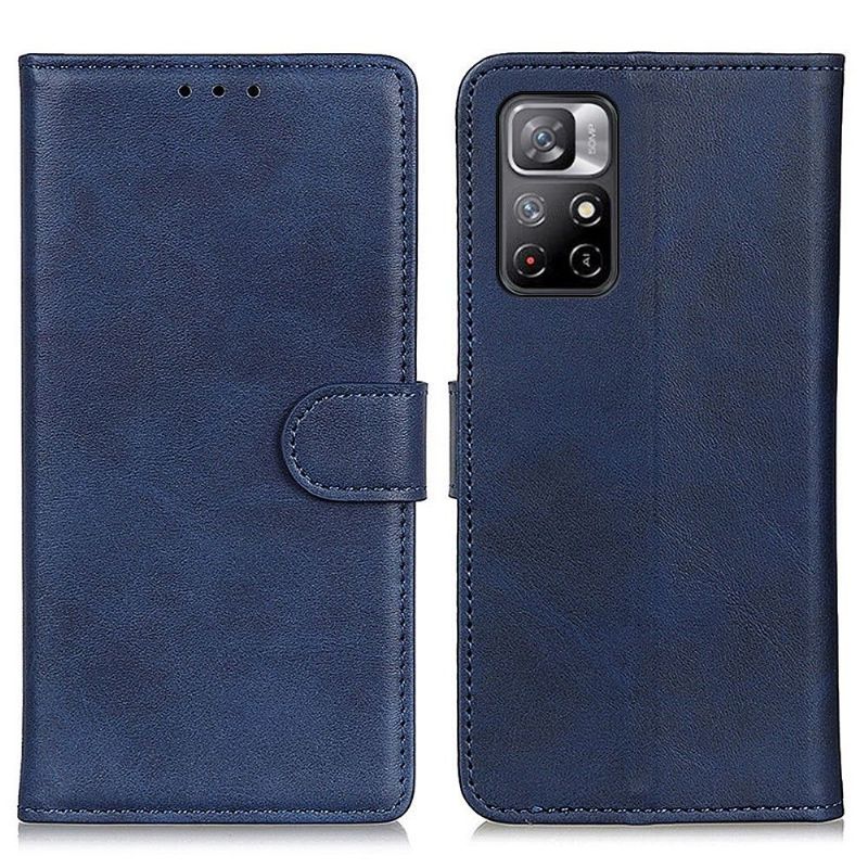 Housse Xiaomi Poco M4 Pro 5G Marius effet cuir mat