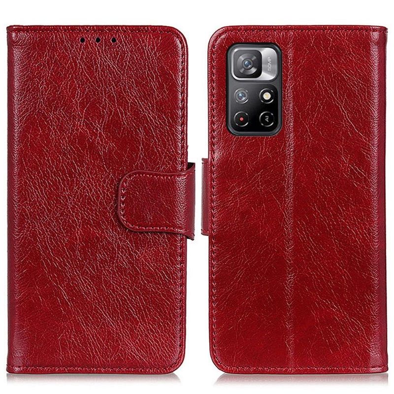 Housse Xiaomi Poco M4 Pro 5G Style Cuir Vieilli