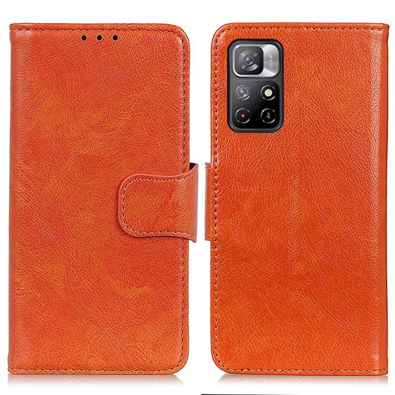 Housse Xiaomi Poco M4 Pro 5G Style Cuir Vieilli