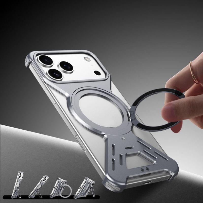 Coque Bumper iPhone 17 Pro MagSafe avec Support Rotatif