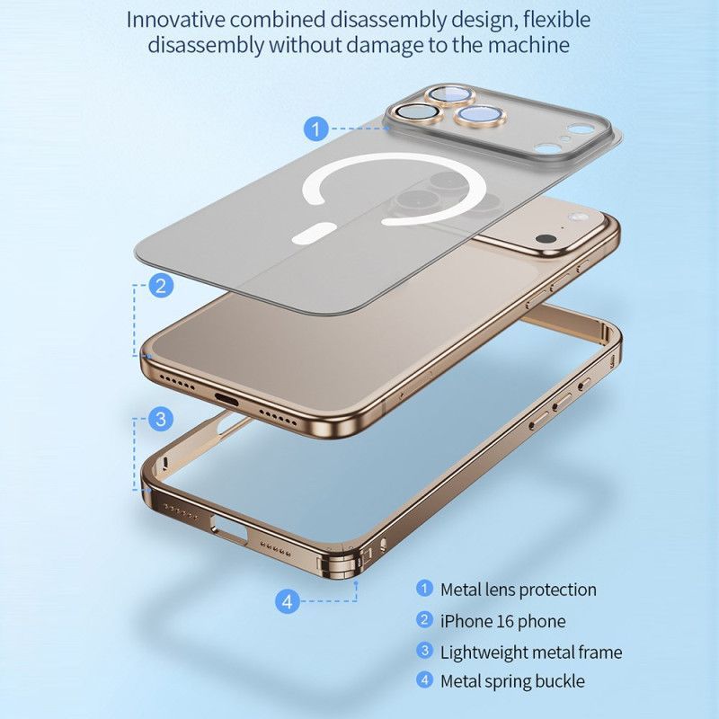 Coque iPhone 17 Pro Compatible avec MagSafe avec Verrou de Sécurité
