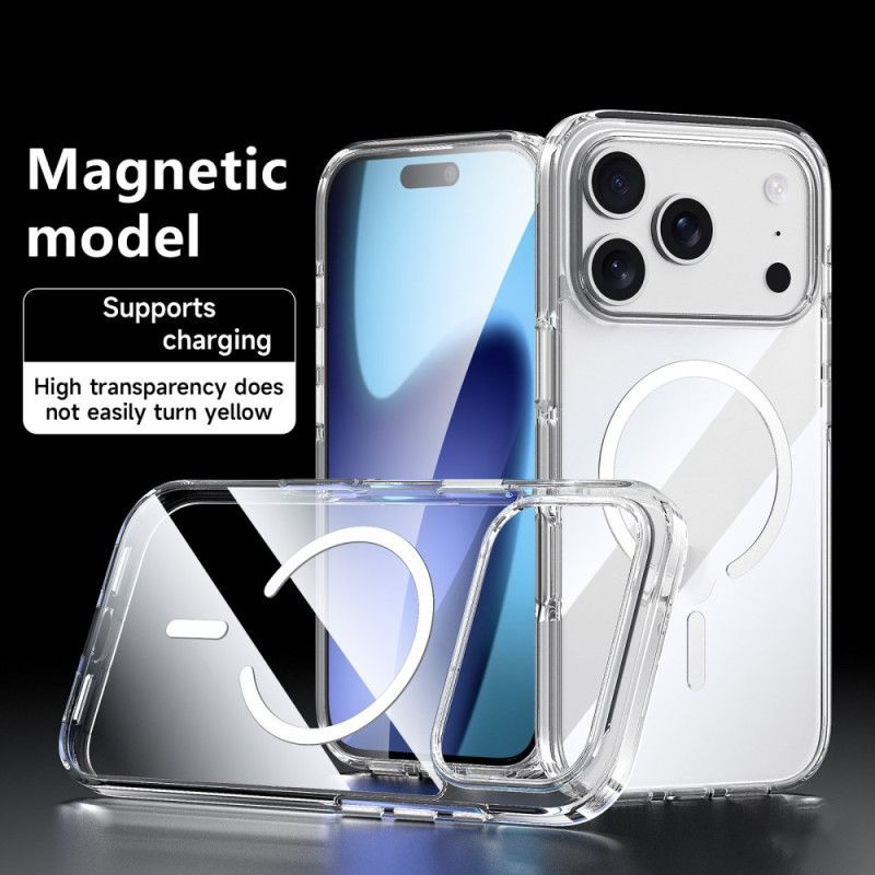 Coque iPhone 17 Pro Compatible MagSafe Transparente