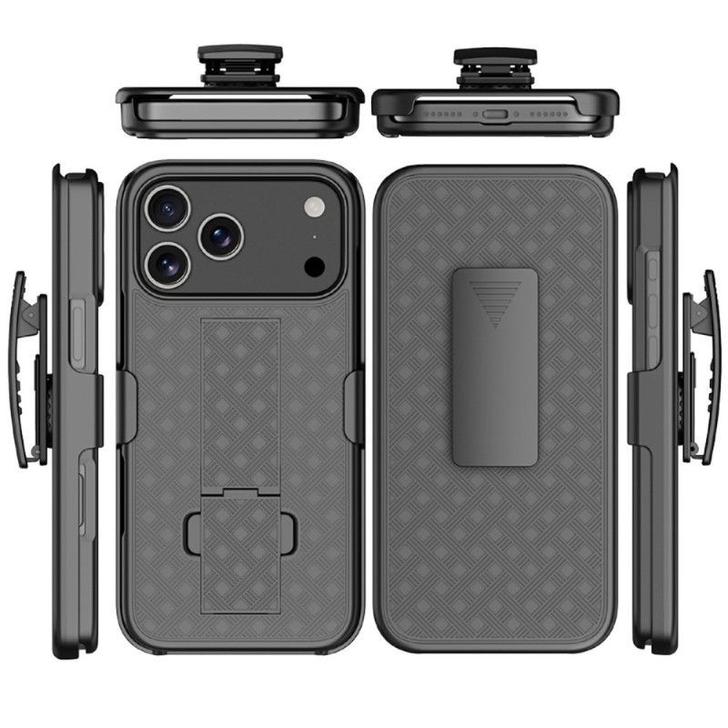 Coque iPhone 17 Pro Coulissante avec Support et Clip