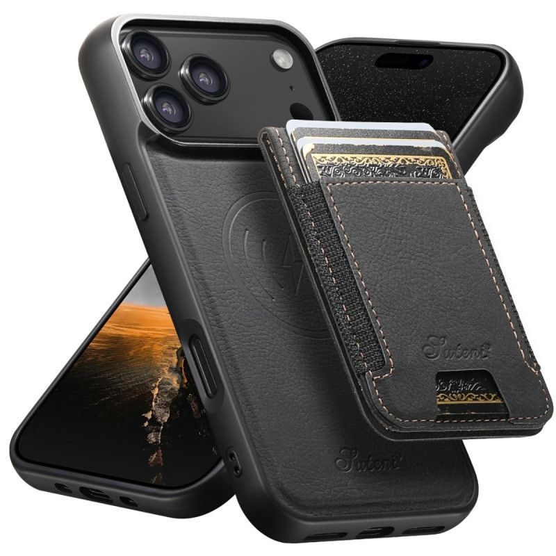 Coque iPhone 17 Pro MagSafe 2-en-1 Porte-Cartes Détachable