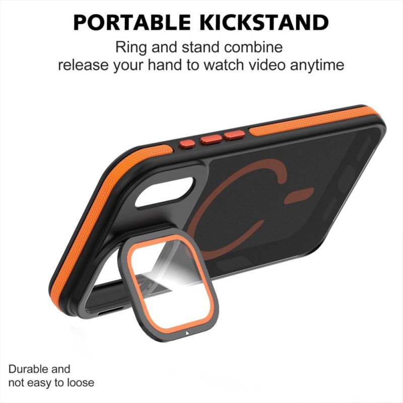 Coque iPhone 17 Pro MagSafe Hybride avec Protecteur d’Objectif et Support Intégré