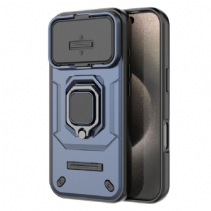 Coque iPhone 17 Pro Ring Résistante avec Protection d'Objectif