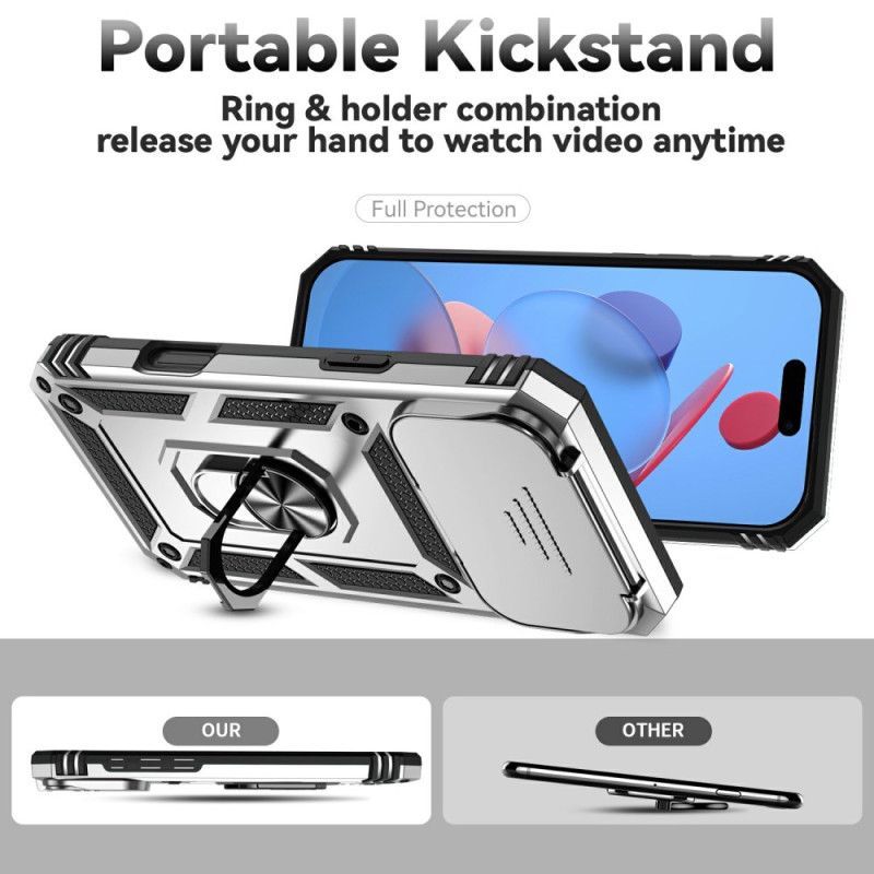 Coque iPhone 17 Pro Robuste avec Protection d'Objectif et Support