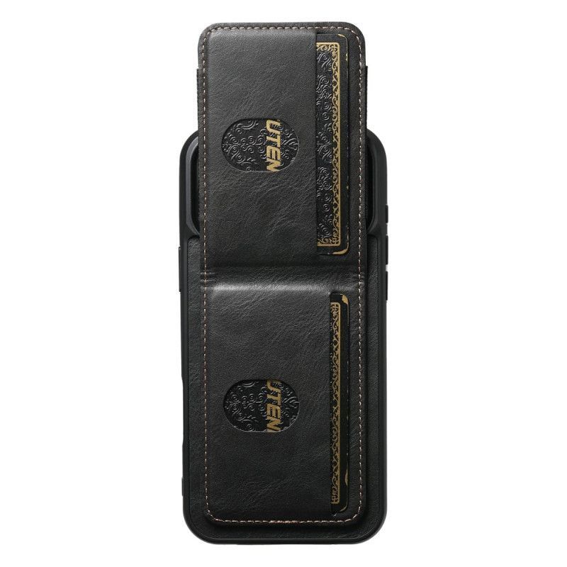 Coque Phone 17 Pro Style Cuir Ciré Porte-Cartes