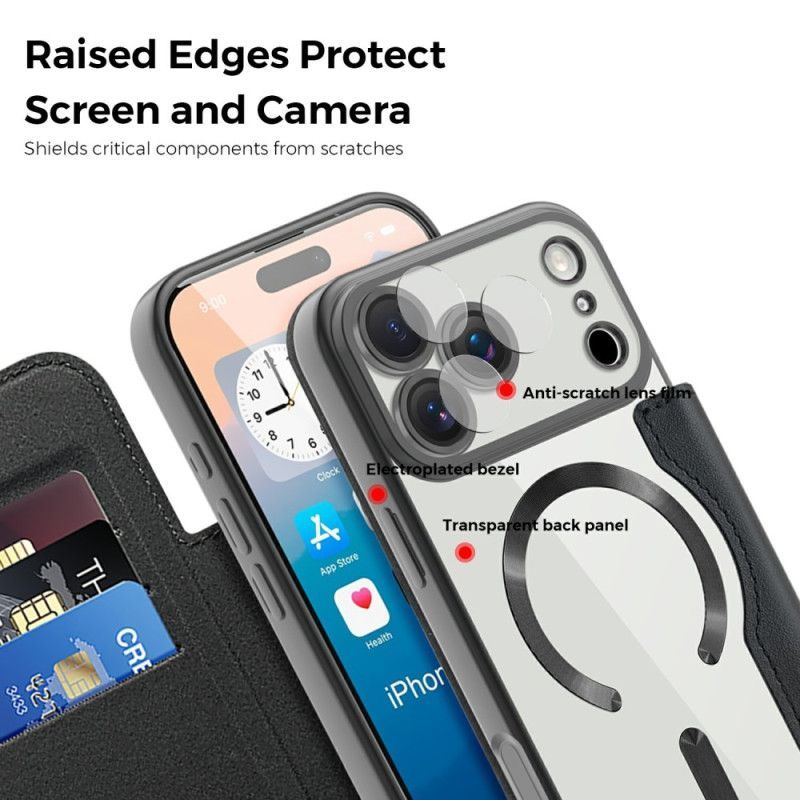 Flip Cover iPhone 17 Pro Compatible MagSafe Matelassée