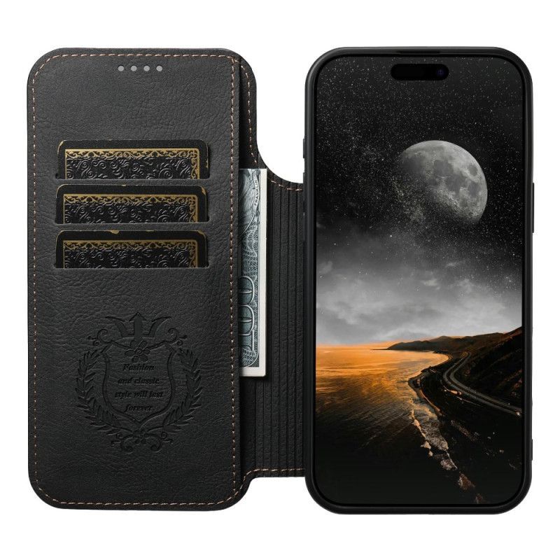 Flip Cover iPhone 17 Pro Compatible MagSafe Vintage Design