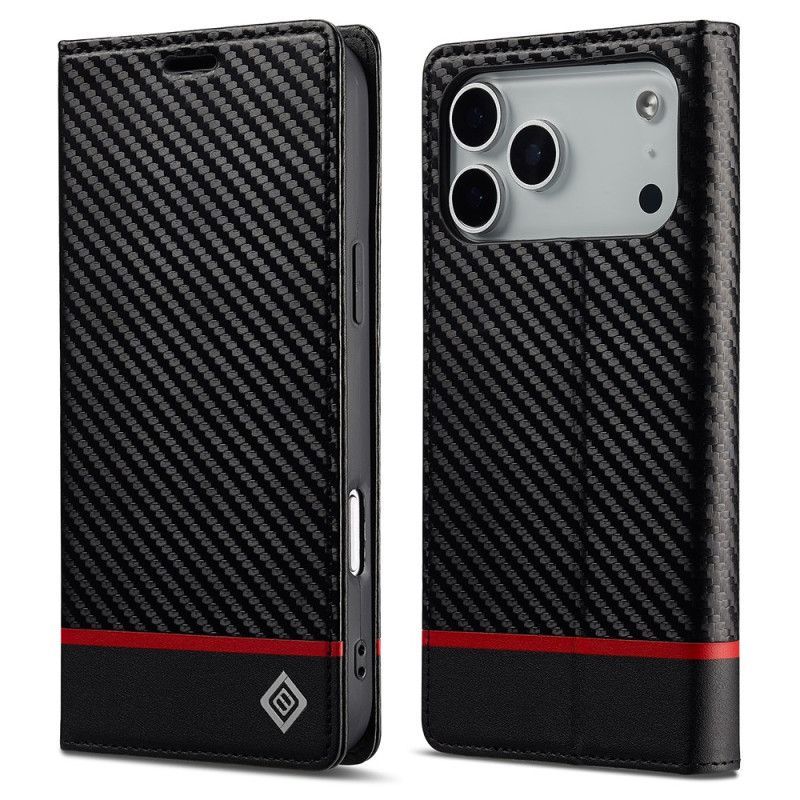 Flip Cover iPhone 17 Pro Fibre Carbone LC.IMEEKE