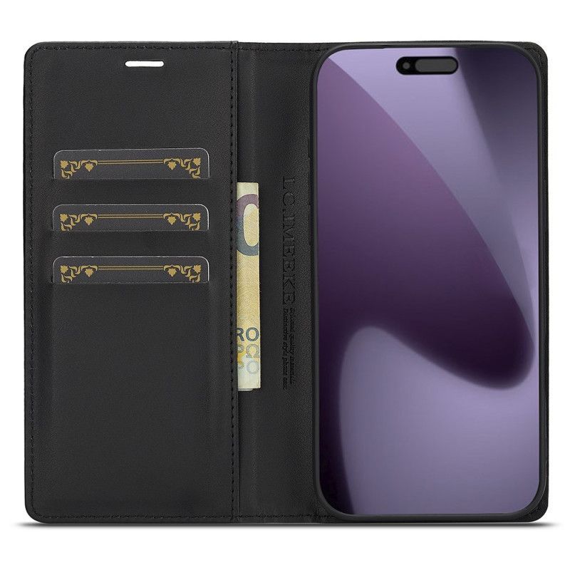 Flip Cover iPhone 17 Pro Fibre Carbone LC.IMEEKE