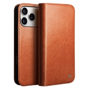 Flip Cover iPhone 17 Pro Vintage QIALINO