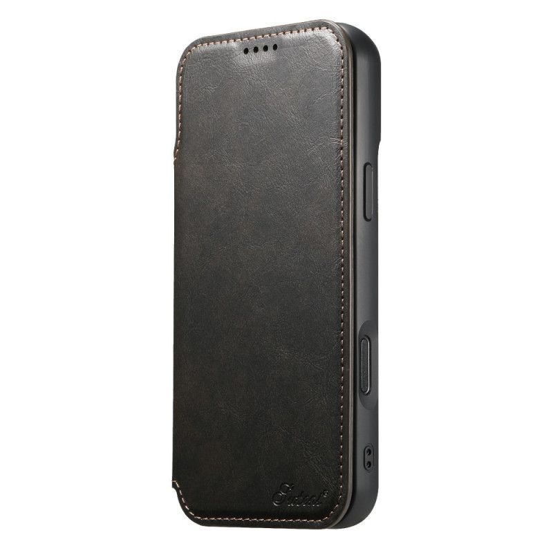 Housse iPhone 17 Pro compatible MagSafe Effet Cuir