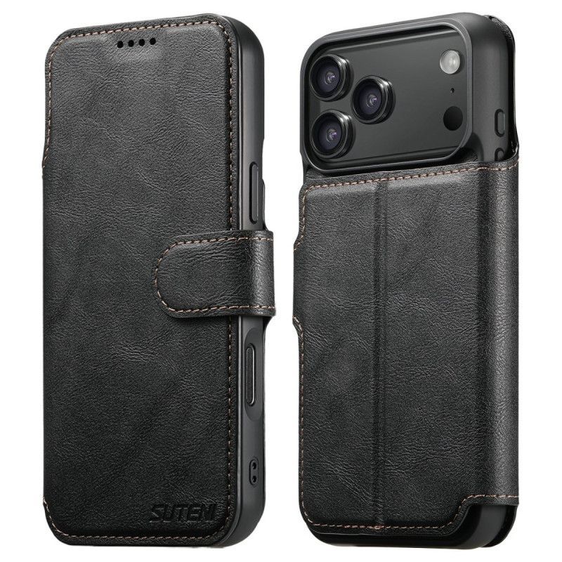 Housse iPhone 17 Pro Magnétique avec Coque Détachable Rétro