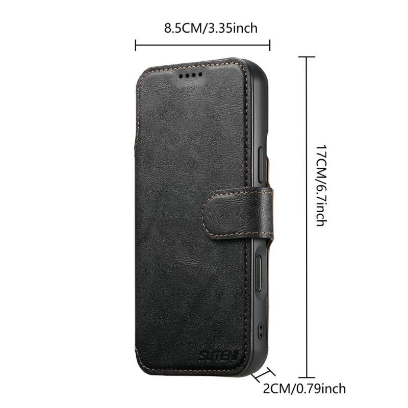 Housse iPhone 17 Pro Magnétique avec Coque Détachable Rétro