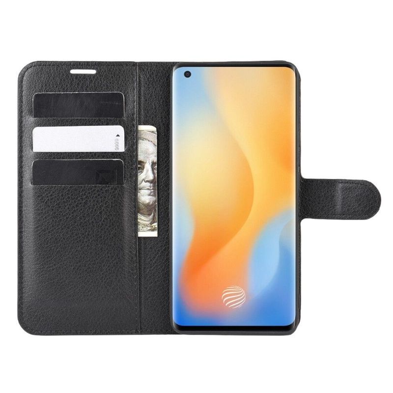 Housse Vivo X51 5G portefeuille style cuir