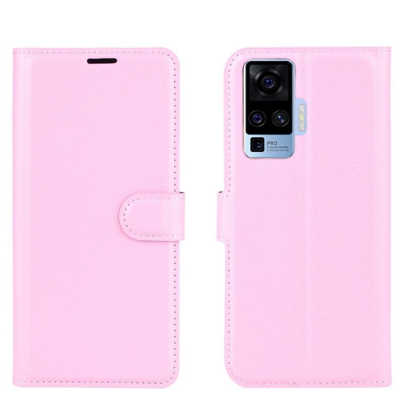 Housse Vivo X51 5G portefeuille style cuir