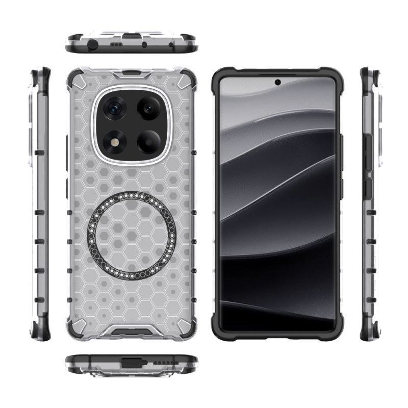 Coque Xiaomi Redmi Note 14 Pro 4G Compatible MagSafe Nid d'Abeille