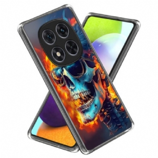 Coque Xiaomi Redmi Note 14 Pro 4G Crâne enflammé