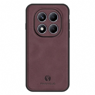 Coque Xiaomi Redmi Note 14 Pro 4G Effet Cuir ANNYOJO