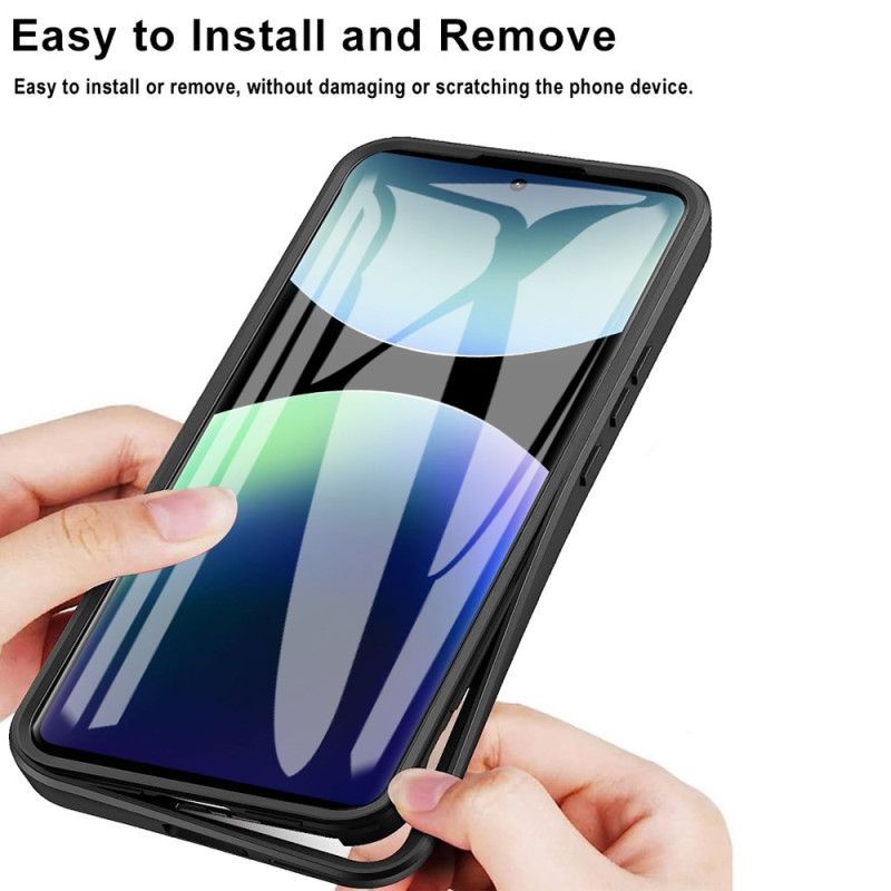 Coque Xiaomi Redmi Note 14 Pro 4G Hybride avec Film Protecteur d'Écran