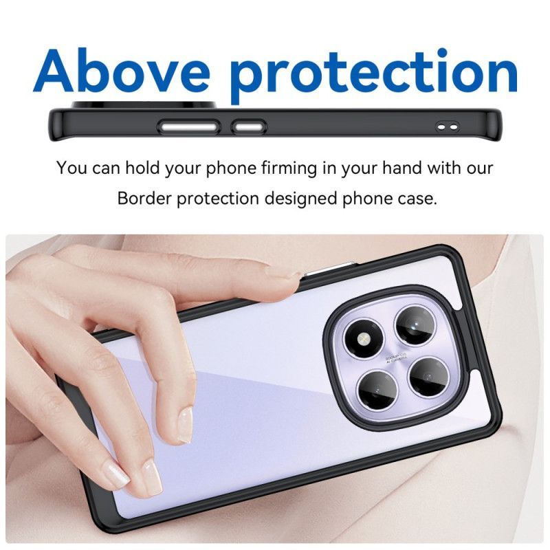Coque Xiaomi Redmi Note 14 Pro 4G Hybride avec Protecteur Écran en Verre Trempé