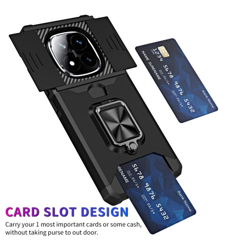 Coque Xiaomi Redmi Note 14 Pro 4G Protection d'Objectif et Porte-Carte