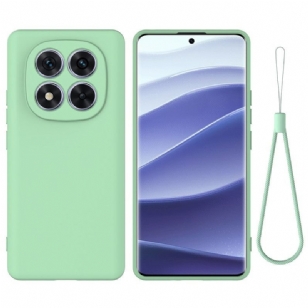 Coque Xiaomi Redmi Note 14 Pro 4G Silicone Liquide à Lanière