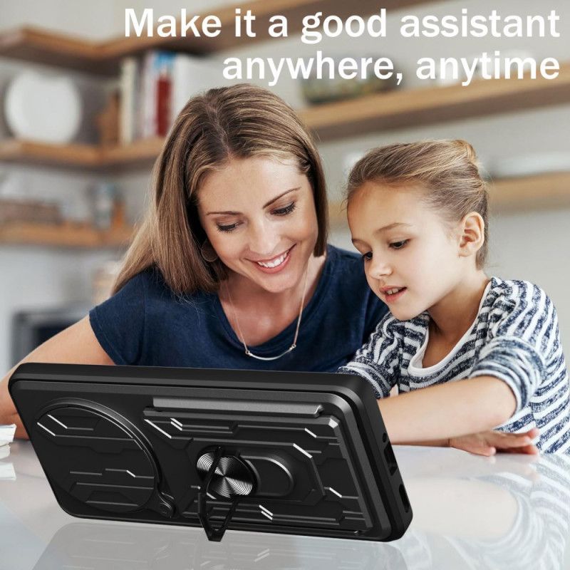 Coque Xiaomi Redmi Note 14 Pro 4G Ultra Résistante avec Support et Protecteur Objectif