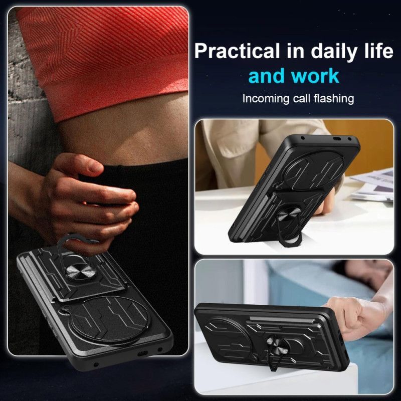 Coque Xiaomi Redmi Note 14 Pro 4G Ultra Résistante avec Support et Protecteur Objectif