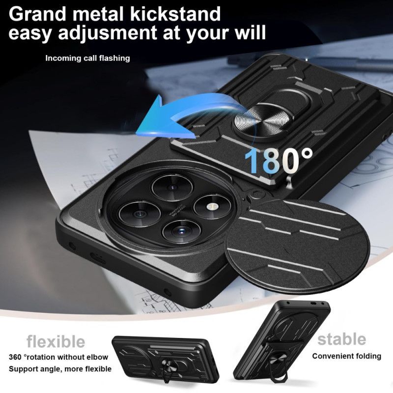 Coque Xiaomi Redmi Note 14 Pro 4G Ultra Résistante avec Support et Protecteur Objectif