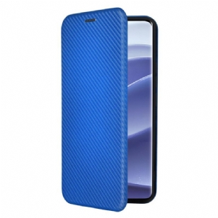 Flip Cover Xiaomi Redmi Note 14 Pro 4G Fibre Carbone