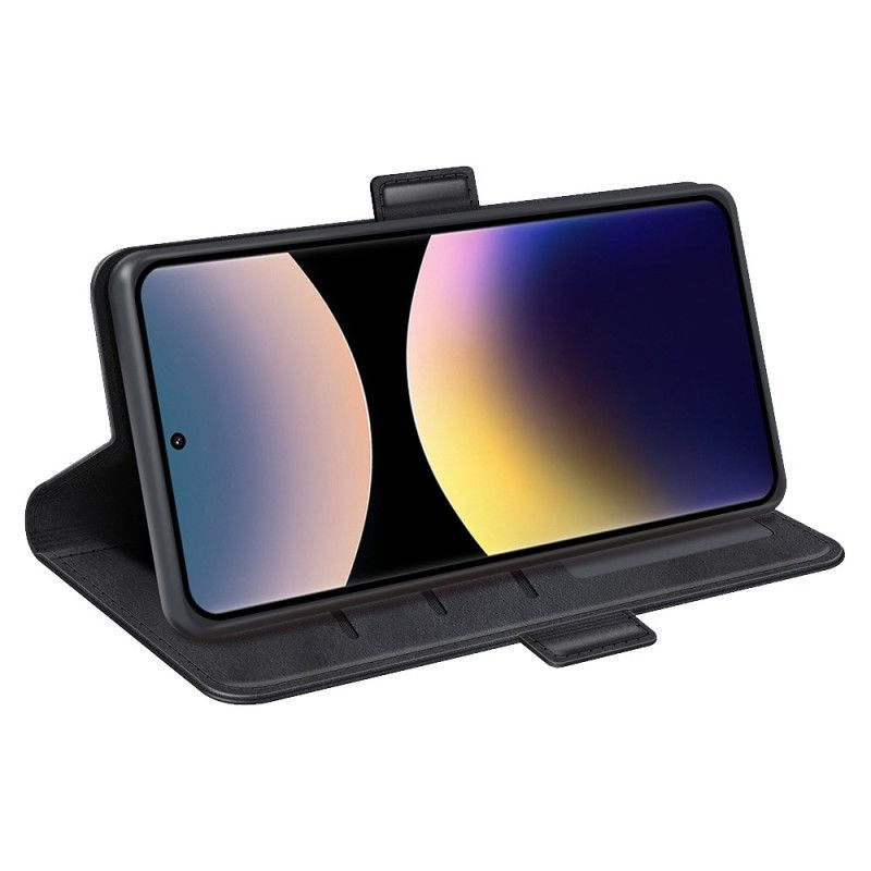 Housse Xiaomi Redmi Note 14 Pro 4G Double Fermoir