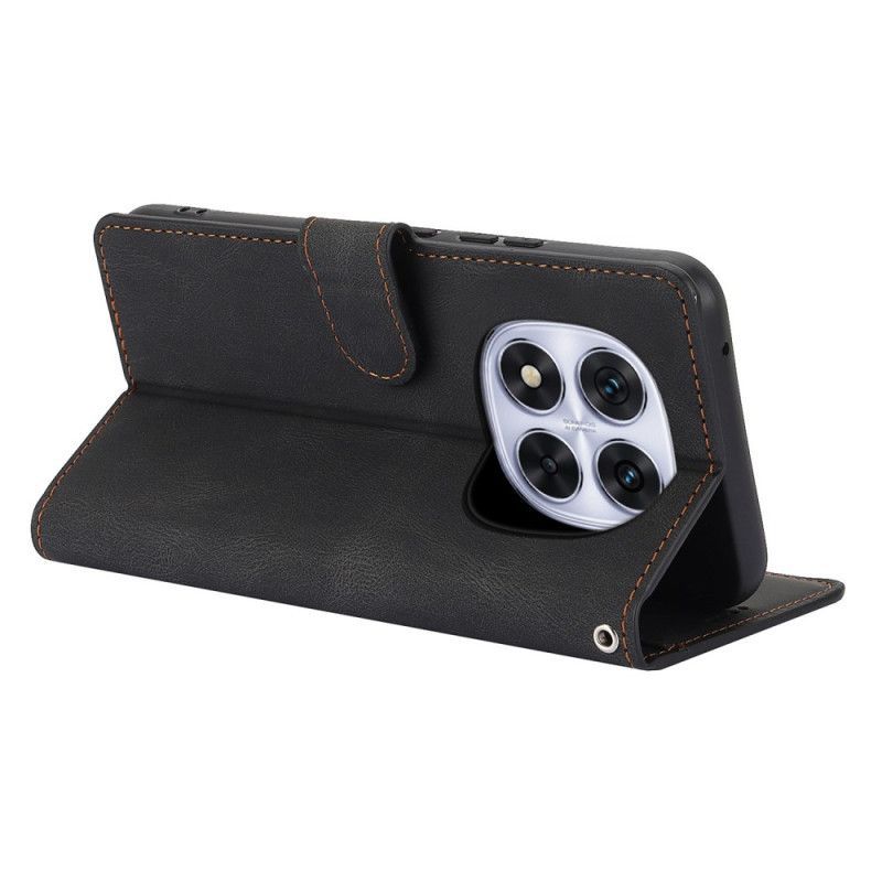 Housse Xiaomi Redmi Note 14 Pro 4G Effet Daim à Lanière