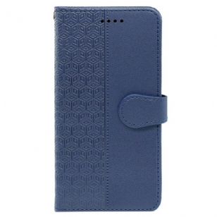 Housse Xiaomi Redmi Note 14 Pro 4G Frise Cubes et Lanière